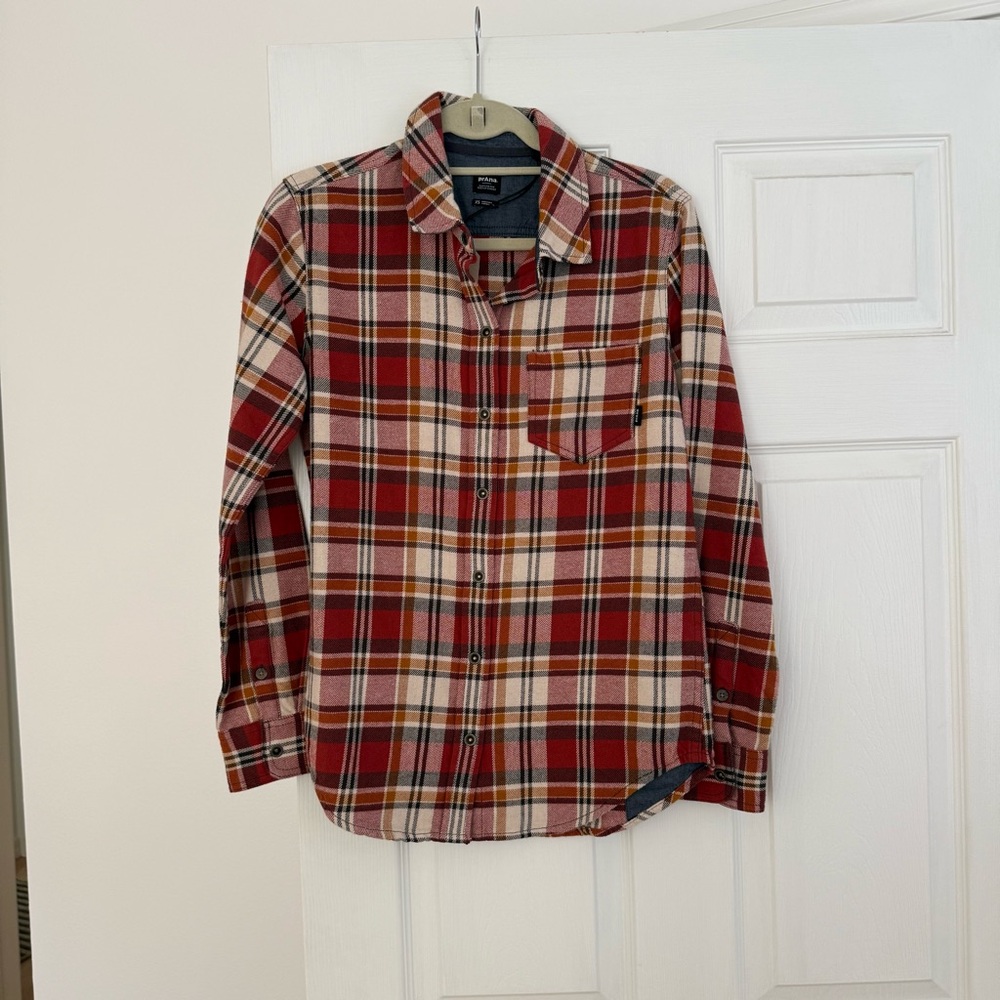 PRANA Plaid Flannel Shirt